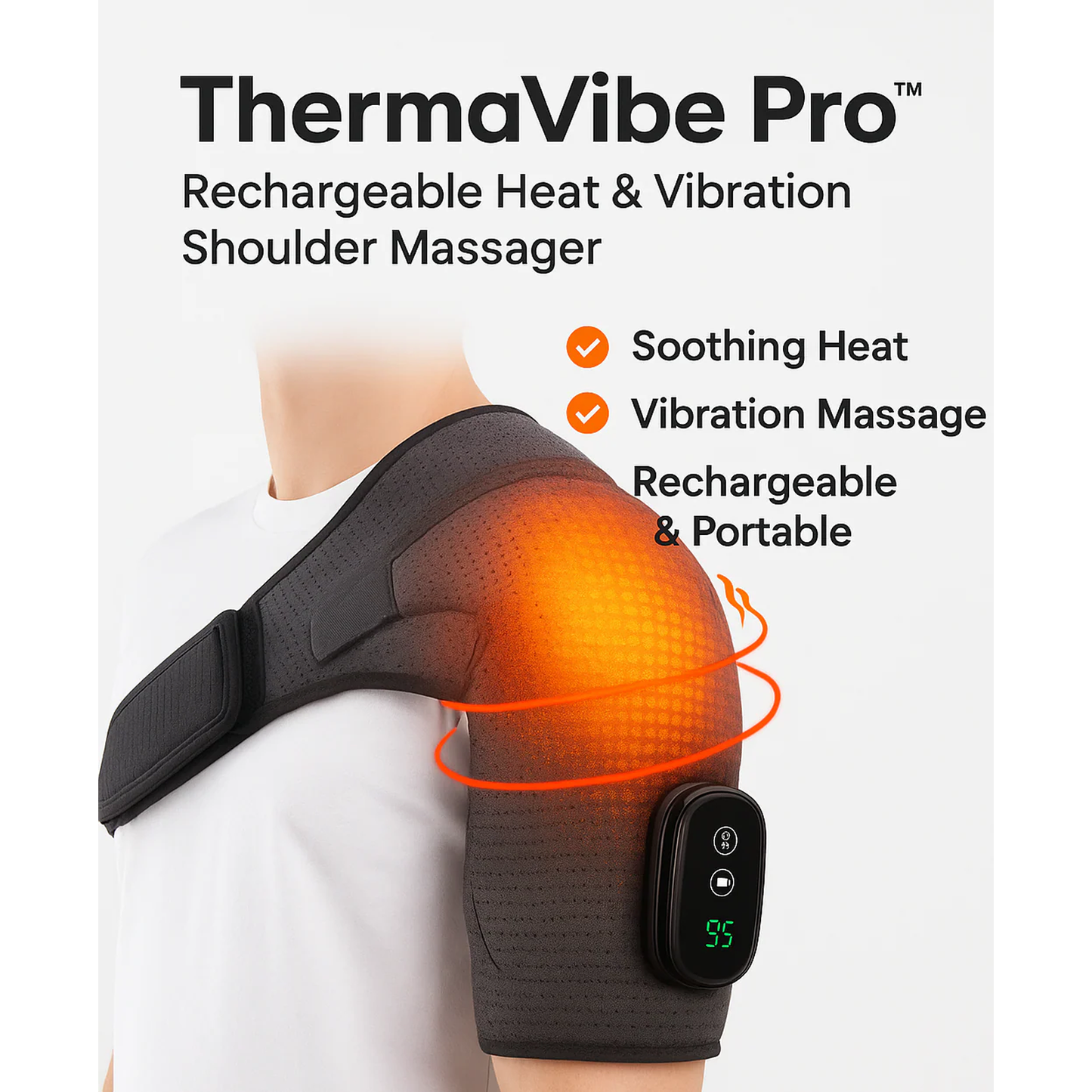 ThermaVibe Pro™ – Rechargeable Heat Shoulder Massager