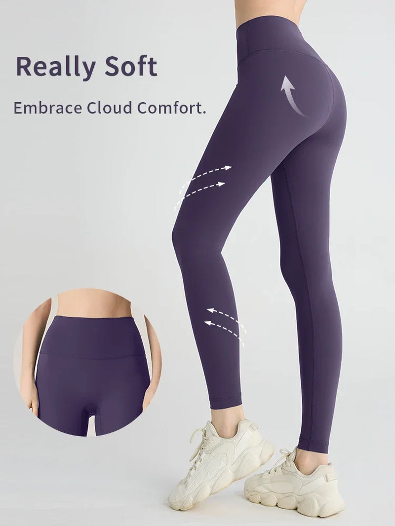 Hot Sale Yoga Leggings Women High Waisted Hip Lifting Fitness Leggings Running Cycling Pants Breathable Sports Leggings