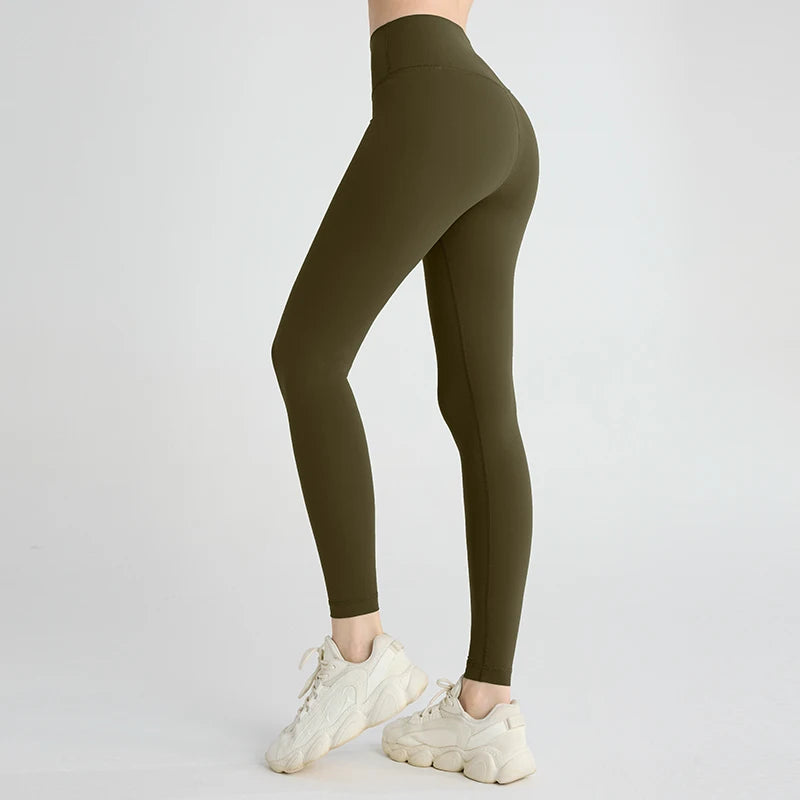 Hot Sale Yoga Leggings Women High Waisted Hip Lifting Fitness Leggings Running Cycling Pants Breathable Sports Leggings