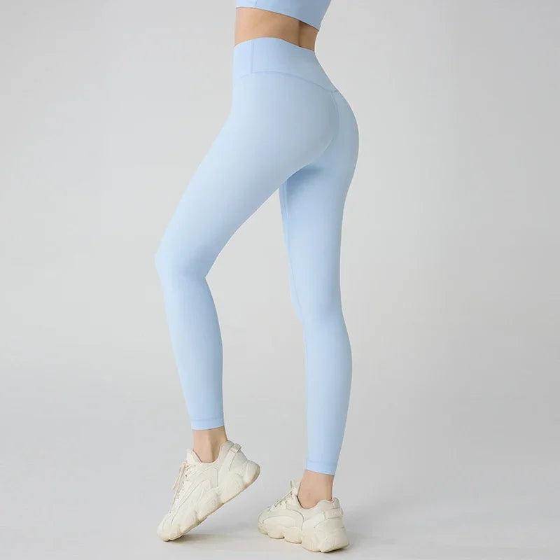 Hot Sale Yoga Leggings Women High Waisted Hip Lifting Fitness Leggings Running Cycling Pants Breathable Sports Leggings