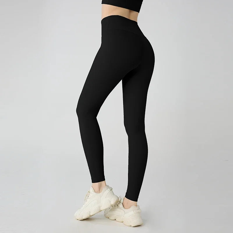 Hot Sale Yoga Leggings Women High Waisted Hip Lifting Fitness Leggings Running Cycling Pants Breathable Sports Leggings