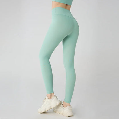 Hot Sale Yoga Leggings Women High Waisted Hip Lifting Fitness Leggings Running Cycling Pants Breathable Sports Leggings