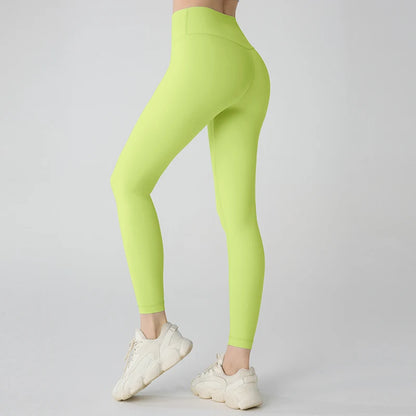 Hot Sale Yoga Leggings Women High Waisted Hip Lifting Fitness Leggings Running Cycling Pants Breathable Sports Leggings