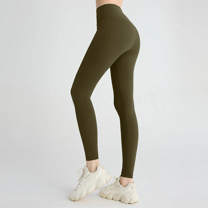 Hot Sale Yoga Leggings Women High Waisted Hip Lifting Fitness Leggings Running Cycling Pants Breathable Sports Leggings